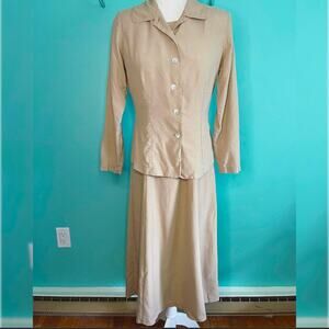 Vintage khaki dress suit in 6